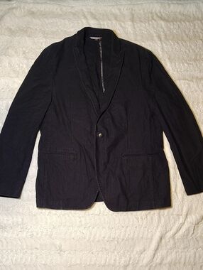 Kroon Men's Dark Black Single-Button Sport Blazer